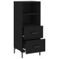 vidaXL Sideboard Schwarz 34,5x34x90 cm Holzwerkstoff vidaXL Sideboard Schwarz 34,5x34x90 cm Holzwerkstoff