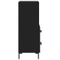 vidaXL Sideboard Schwarz 34,5x34x90 cm Holzwerkstoff vidaXL Sideboard Schwarz 34,5x34x90 cm Holzwerkstoff