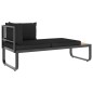 4-tlg. Garten-Ecksofa-Set mit Auflagen Aluminium und WPC 4-tlg. Garten-Ecksofa-Set mit Auflagen Aluminium und WPC