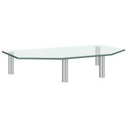 vidaXL Monitorständer 45x26x8,6 cm Transparent Glas   