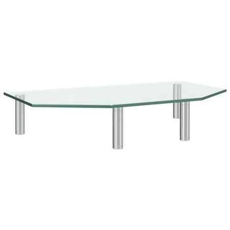 vidaXL Monitorständer 45x26x8,6 cm Transparent Glas   