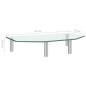 vidaXL Monitorständer 45x26x8,6 cm Transparent Glas vidaXL Monitorständer 45x26x8,6 cm Transparent Glas