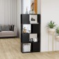 vidaXL Bücherregal Raumteiler Grau 60x24x124,5 cm Holzwerkstoff vidaXL Bücherregal Raumteiler Grau 60x24x124,5 cm Holzwerkstoff