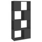 vidaXL Bücherregal Raumteiler Grau 60x24x124,5 cm Holzwerkstoff vidaXL Bücherregal Raumteiler Grau 60x24x124,5 cm Holzwerkstoff