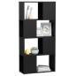 vidaXL Bücherregal Raumteiler Grau 60x24x124,5 cm Holzwerkstoff vidaXL Bücherregal Raumteiler Grau 60x24x124,5 cm Holzwerkstoff