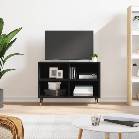 vidaXL TV-Schrank Schwarz 69,5x30x50 cm Holzwerkstoff