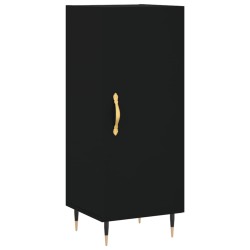 vidaXL Sideboard Schwarz 34,5x34x90 cm Holzwerkstoff