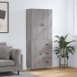Highboard Grau Sonoma 69,5x34x180 cm Holzwerkstoff Highboard Grau Sonoma 69,5x34x180 cm Holzwerkstoff