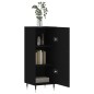 vidaXL Sideboard Schwarz 34,5x34x90 cm Holzwerkstoff vidaXL Sideboard Schwarz 34,5x34x90 cm Holzwerkstoff
