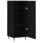 vidaXL Sideboard Schwarz 34,5x34x90 cm Holzwerkstoff vidaXL Sideboard Schwarz 34,5x34x90 cm Holzwerkstoff