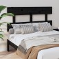 vidaXL Kopfteil Schwarz 124x3x81 cm Massivholz Kiefer vidaXL Kopfteil Schwarz 124x3x81 cm Massivholz Kiefer
