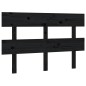vidaXL Kopfteil Schwarz 124x3x81 cm Massivholz Kiefer vidaXL Kopfteil Schwarz 124x3x81 cm Massivholz Kiefer