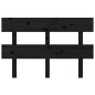 vidaXL Kopfteil Schwarz 124x3x81 cm Massivholz Kiefer vidaXL Kopfteil Schwarz 124x3x81 cm Massivholz Kiefer