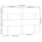 vidaXL Kopfteil Schwarz 124x3x81 cm Massivholz Kiefer vidaXL Kopfteil Schwarz 124x3x81 cm Massivholz Kiefer