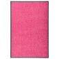 vidaXL Fußmatte Waschbar Rosa 60x90 cm vidaXL Fußmatte Waschbar Rosa 60x90 cm