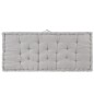 vidaXL Palettenkissen Baumwolle 120×80×10 cm Grau