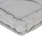 vidaXL Palettenkissen Baumwolle 120×80×10 cm Grau