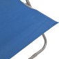 vidaXL Klappbare Strandstühle 2 Stk. Stahl und Oxford-Gewebe Blau vidaXL Klappbare Strandstühle 2 Stk. Stahl und Oxford-Gewebe Blau