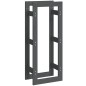 vidaXL Kaminholzregal Grau 41x25x100 cm Massivholz Kiefer vidaXL Kaminholzregal Grau 41x25x100 cm Massivholz Kiefer