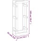 vidaXL Kaminholzregal Grau 41x25x100 cm Massivholz Kiefer vidaXL Kaminholzregal Grau 41x25x100 cm Massivholz Kiefer