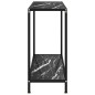vidaXL Konsolentisch Schwarz 80x35x75 cm Hartglas vidaXL Konsolentisch Schwarz 80x35x75 cm Hartglas