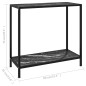 vidaXL Konsolentisch Schwarz 80x35x75 cm Hartglas vidaXL Konsolentisch Schwarz 80x35x75 cm Hartglas