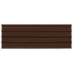 vidaXL Dachpaneele 12 Stk. Verzinkter Stahl Braun