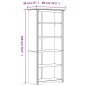 vidaXL Bücherregal BODO Weiß 80x38x180 cm Massivholz Kiefer 5 Fächer vidaXL Bücherregal BODO Weiß 80x38x180 cm Massivholz Kiefer 5 Fächer
