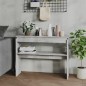 vidaXL Konsolentisch Betongrau 102x30x80 cm Holzwerkstoff vidaXL Konsolentisch Betongrau 102x30x80 cm Holzwerkstoff
