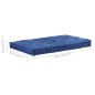 Palettenkissen Baumwolle 120×80×10 cm Hellblau Palettenkissen Baumwolle 120×80×10 cm Hellblau