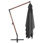 vidaXL Ampelshirm mit Holzmast 400x300 cm Anthrazit vidaXL Ampelshirm mit Holzmast 400x300 cm Anthrazit