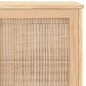 vidaXL Sideboard Braun 105x30x60 cm Massivholz Kiefer und Natur-Rattan vidaXL Sideboard Braun 105x30x60 cm Massivholz Kiefer und Natur-Rattan
