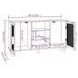 vidaXL Sideboard Braun 105x30x60 cm Massivholz Kiefer und Natur-Rattan vidaXL Sideboard Braun 105x30x60 cm Massivholz Kiefer und Natur-Rattan