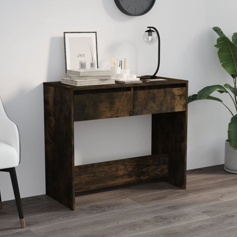 vidaXL Konsolentisch Räuchereiche 89x41x76,5 cm Holzwerkstoff vidaXL Konsolentisch Räuchereiche 89x41x76,5 cm Holzwerkstoff