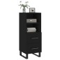 vidaXL Sideboard Schwarz 34,5x34x90 cm Holzwerkstoff vidaXL Sideboard Schwarz 34,5x34x90 cm Holzwerkstoff