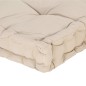 Palettenkissen Baumwolle 120×40×7 cm Beige Palettenkissen Baumwolle 120×40×7 cm Beige