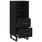 vidaXL Sideboard Schwarz 34,5x34x90 cm Holzwerkstoff vidaXL Sideboard Schwarz 34,5x34x90 cm Holzwerkstoff