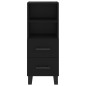 vidaXL Sideboard Schwarz 34,5x34x90 cm Holzwerkstoff vidaXL Sideboard Schwarz 34,5x34x90 cm Holzwerkstoff