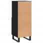 vidaXL Sideboard Schwarz 34,5x34x90 cm Holzwerkstoff vidaXL Sideboard Schwarz 34,5x34x90 cm Holzwerkstoff