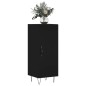 vidaXL Sideboard Schwarz 34,5x34x90 cm Holzwerkstoff vidaXL Sideboard Schwarz 34,5x34x90 cm Holzwerkstoff