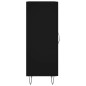 vidaXL Sideboard Schwarz 34,5x34x90 cm Holzwerkstoff vidaXL Sideboard Schwarz 34,5x34x90 cm Holzwerkstoff