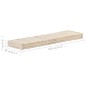 Palettenkissen Baumwolle 120×40×7 cm Beige Palettenkissen Baumwolle 120×40×7 cm Beige