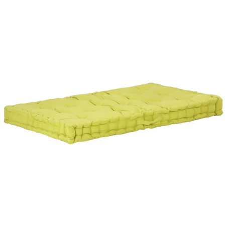 vidaXL Palettenkissen Baumwolle 120×80×10 cm Grün