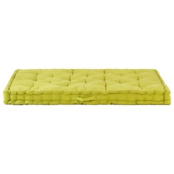 vidaXL Palettenkissen Baumwolle 120×80×10 cm Grün