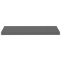 vidaXL Schwebende Wandregale 2 Stk. Hochglanz-Grau 80x23,5x3,8cm MDF vidaXL Schwebende Wandregale 2 Stk. Hochglanz-Grau 80x23,5x3,8cm MDF