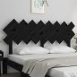vidaXL Bett-Kopfteil Schwarz 159,5x3x80,5 cm Massivholz Kiefer