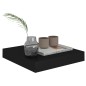 vidaXL Schweberegale 2 Stk. Schwarz 23x23,5x3,8 cm MDF vidaXL Schweberegale 2 Stk. Schwarz 23x23,5x3,8 cm MDF