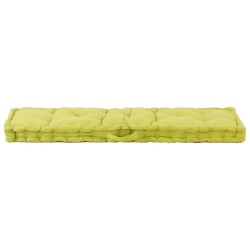 Palettenkissen Baumwolle 120×40×7 cm Grün