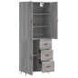 Highboard Grau Sonoma 69,5x34x180 cm Holzwerkstoff Highboard Grau Sonoma 69,5x34x180 cm Holzwerkstoff