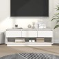 vidaXL TV-Schrank Weiß 110,5x34x40 cm Massivholz Kiefer vidaXL TV-Schrank Weiß 110,5x34x40 cm Massivholz Kiefer